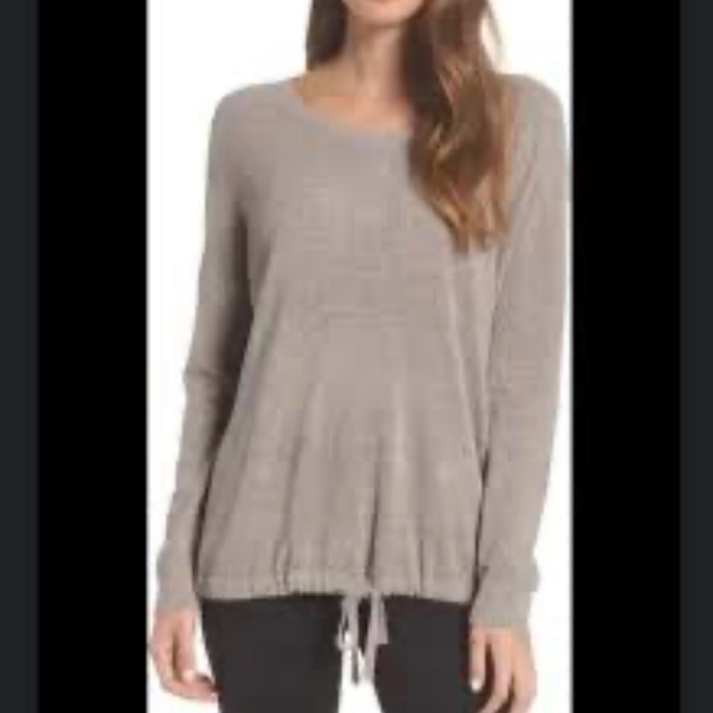 Barefoot Dreams CozyChic Ultra Lite® Slouchy Pullover size medium reg $98 - Picture 2 of 8